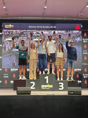 Hjördís með slifur í Ironman 70.3 Valencia