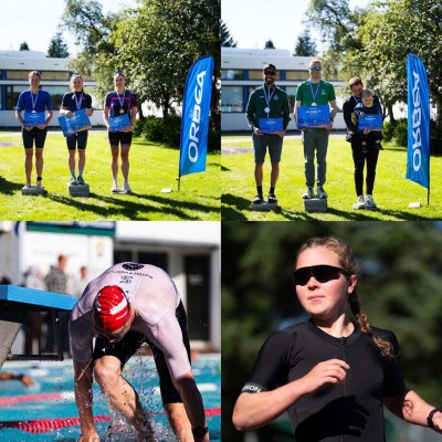 Ásta Rún og Sigurður Örn sigruðu Orbea Þríþrautina á Selfossi