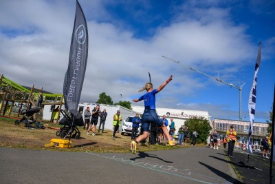 Hákon og Ásta sigruðu Norðurljósaþríþraut Skógarbaðana