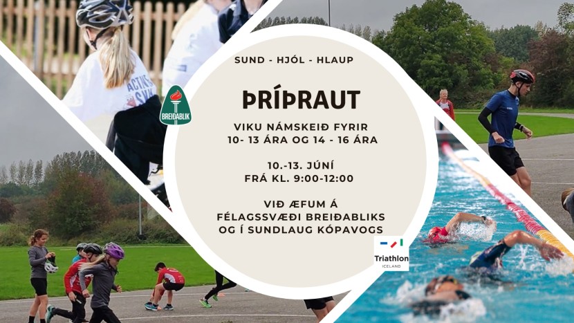 Sumarnámskeið 2025 fyrir 10-13 og 14-16 ára