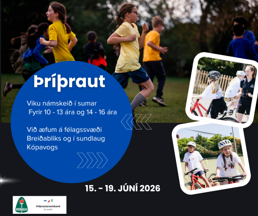 Sumarnámskeið í þríþraut fyrir unglinga 2026