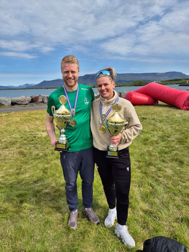Hafdís Sigurðardóttir og Sigurður Örn Ragnarsson Íslandsmeistarar í ólympískri þríþraut.